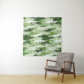 Tenture Pins Neige : Aquarelle Noël. (En situation (horizontale))