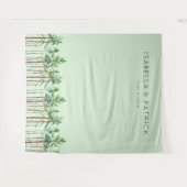 Tenture Pins verts pastel sereins (Devant (Horizontal))