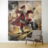 Tenture Pirate Père Noël (En situation)