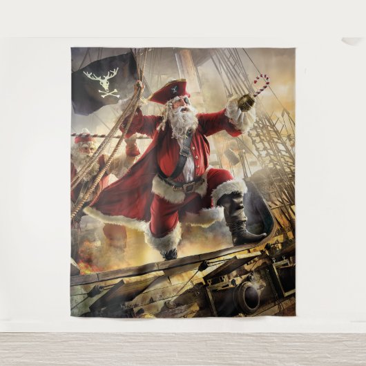 Tenture Pirate Père Noël (Devant)