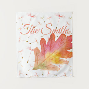 Tenture Pissenlits délicats & Feuille d'automne