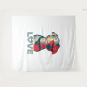 Tenture Pitbull - AMOUR (Devant (Horizontal))