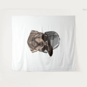 Tenture Pitbull Gangster (Devant (Horizontal))
