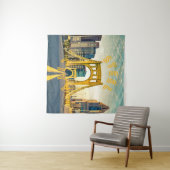 Tenture Pittsburgh Steel City Skyline 412 Pennsylvania Can (En situation (horizontale))