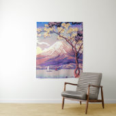 Tenture Pixel Mt Fuji du lac Yamanaka en Dusk Poster (En situation)