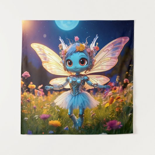 Tenture Pixie Robot Ballerina Danser en Fleur sauvage (Devant)