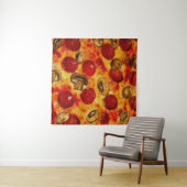 Tenture Pizza au pepperoni et champignon (En situation (horizontale))