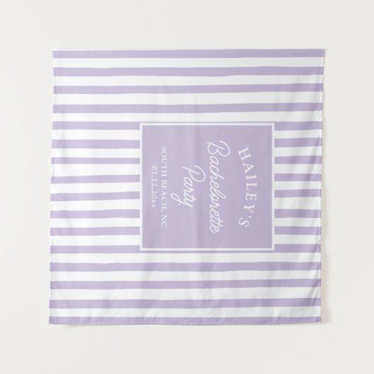 Tenture Plage Bachelorette Côtière Personnalisée Et Amusan (Devant (Horizontal))