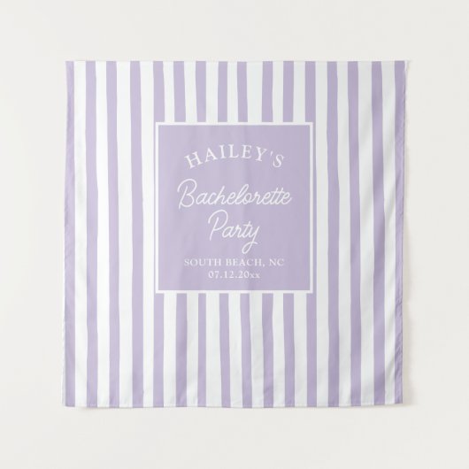 Tenture Plage Bachelorette Côtière Personnalisée Et Amusan (Devant)