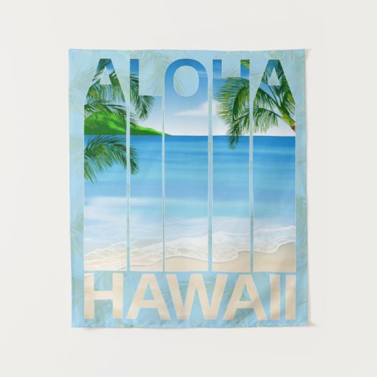 Tenture Plage d'Aloha Hawaii (Devant)