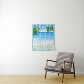 Tenture Plage d'Aloha Hawaii (En situation)