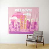 Tenture Plage de Miami, Art de voyage à Miami, Chambre Pré (En situation (horizontale))