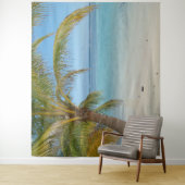 Tenture Plage de Palm Tree Océan Pittoresque Paysage (En situation)