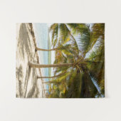 Tenture Plage de palmiers tropicale (Devant (Horizontal))
