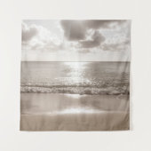 Tenture Plage des Caraïbes Zen Oasis #2 #océan #mur #art (Devant)