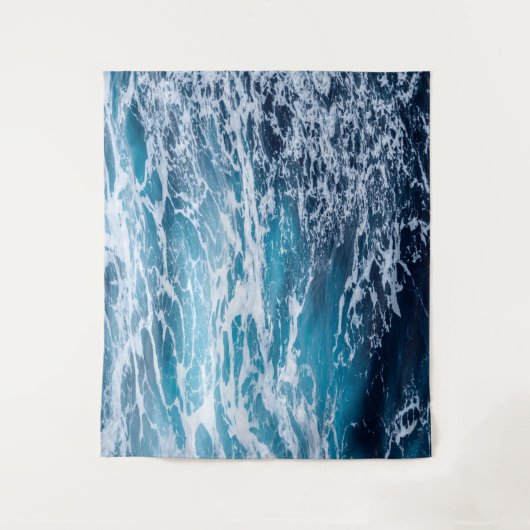 Tenture Plage d'été Waves Blue Ocean (Devant)