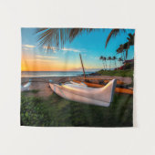 Tenture Plage du sud de Maui au coucher du soleil | Maui, (Devant (Horizontal))