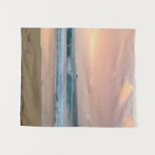 Tenture Plage et océan au coucher du soleil (Devant (Horizontal))