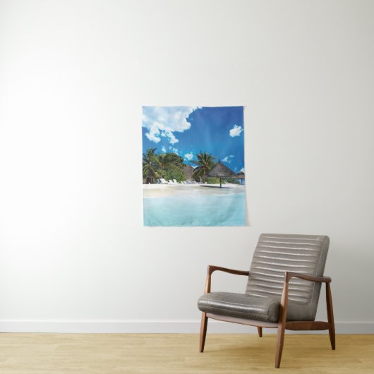 Tenture Plage exotique (En situation)