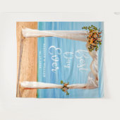 Tenture Plage Florale moderne Contexte Photo Prop Mariage (Devant (Horizontal))