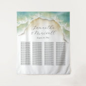 Tenture Plage Mariage Affiche de bienvenue Plage (Devant)