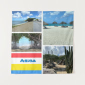 Tenture Plage pittoresque et désert Aruba (Devant)