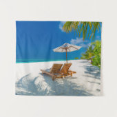 Tenture Plages tropicales | Chaises longues de plage, Bora (Devant (Horizontal))
