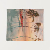 Tenture Plages tropicales | Plage tropicale et piscine aux (Devant (Horizontal))