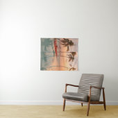 Tenture Plages tropicales | Plage tropicale et piscine aux (En situation (horizontale))