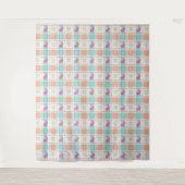 Tenture Plaid à carreaux de Pâques (Devant)