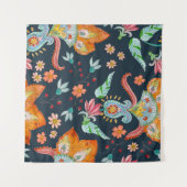 Tenture Plaisir floral : Aquarelle texture de fleurs (Devant (Horizontal))