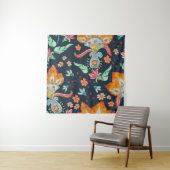 Tenture Plaisir floral : Aquarelle texture de fleurs (En situation)