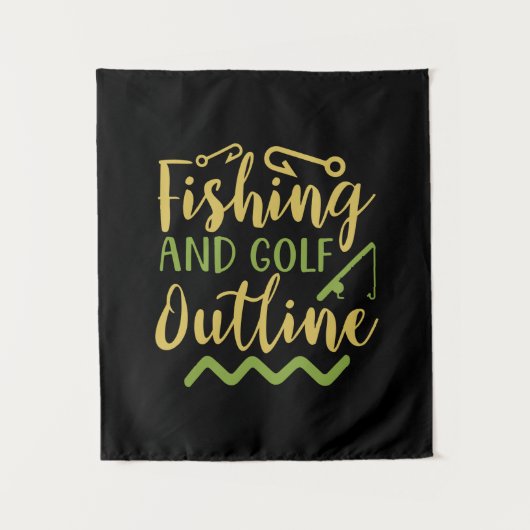 Tenture Plan de pêche et de golf (Devant)