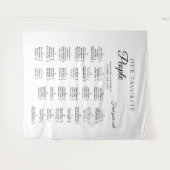 Tenture Plan de table alphabétique pour mariage minimalist (Devant (Horizontal))