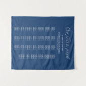 Tenture Plan de table de mariage alphabétique moderne (Devant (Horizontal))