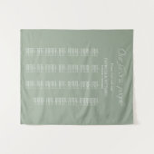 Tenture Plan de table de mariage alphabétique moderne (Devant (Horizontal))