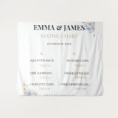 Tenture Plan de table de mariage de luxe | Enseigne de tis (Devant (Horizontal))