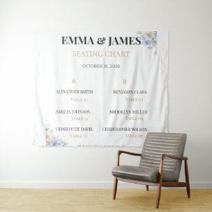 Tenture Plan de table de mariage de luxe Enseigne de tis