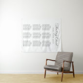 Tenture Plan de table de mariage écriture élégante | Minim (En situation (horizontale))