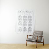Tenture Plan de table de mariage écriture élégante | Minim (En situation)