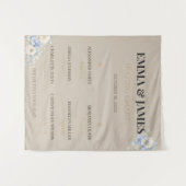 Tenture Plan de table de mariage floral élégant (Devant (Horizontal))