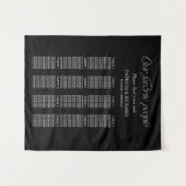 Tenture Plan de table de mariage "Nos personnes préférées" (Devant (Horizontal))