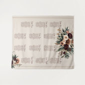 Tenture Plan de table floral Boho (Devant (Horizontal))