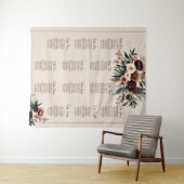 Tenture Plan de table floral Boho (En situation (horizontale))