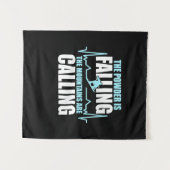 Tenture Planche à neige Powder Is Falling (Devant (Horizontal))