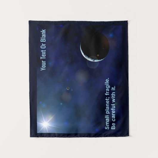 Tenture Planète fragile (Devant)