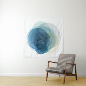 Tenture Planètes en évolution - Cercles d'aquarelle (En situation (horizontale))