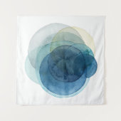 Tenture Planètes en évolution - Cercles d'aquarelle (Devant)