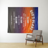 Tenture Plans PERSONNALISÉS DE DIEU Jérémie 29:11 Chrétien (En situation (horizontale))