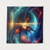 Tenture Plante Alien de découpage planétaire (Devant (Horizontal))